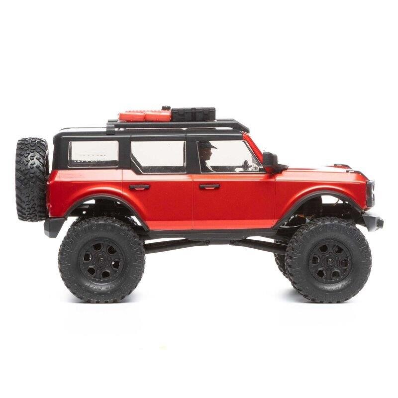 AXIAL SCX24 2021 Ford Bronco 4WD Truck Brushed RTR 1/24 Röd - 3
