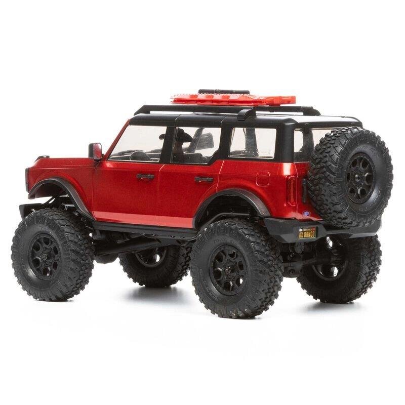 AXIAL SCX24 2021 Ford Bronco 4WD Truck Brushed RTR 1/24 Röd - 17