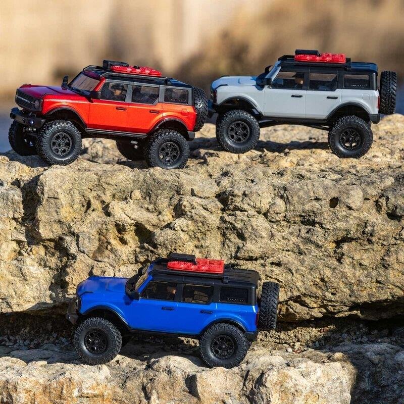 AXIAL SCX24 2021 Ford Bronco 4WD Truck Brushed RTR 1/24 Grå - 4
