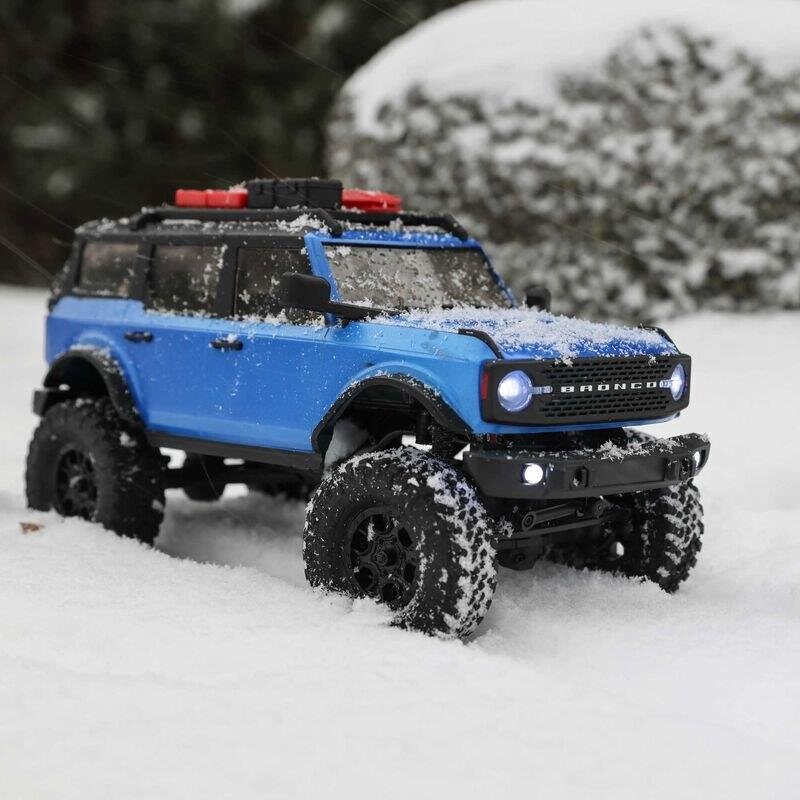 AXIAL SCX24 2021 Ford Bronco 4WD Truck Brushed RTR 1/24 Blå - 16