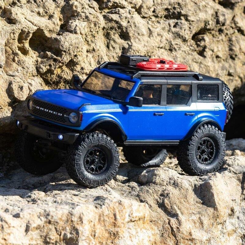 AXIAL SCX24 2021 Ford Bronco 4WD Truck Brushed RTR 1/24 Blå - 2