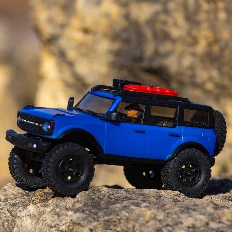 AXIAL SCX24 2021 Ford Bronco 4WD Truck Brushed RTR 1/24 Blå - 6