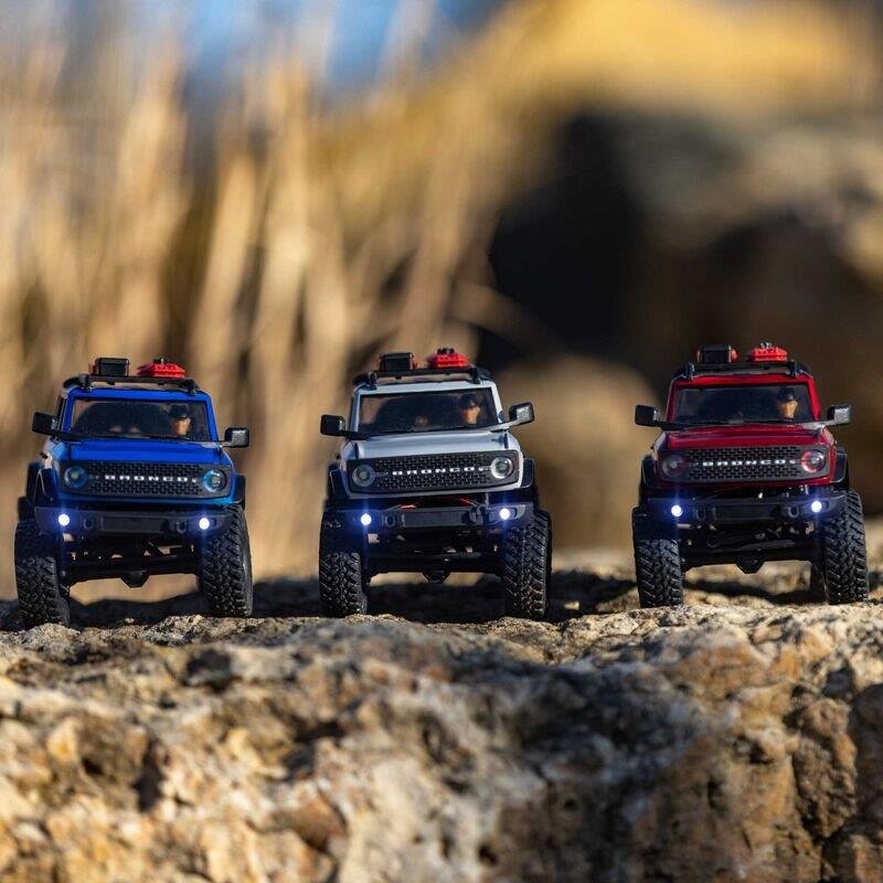 AXIAL SCX24 2021 Ford Bronco 4WD Truck Brushed RTR 1/24 Blå - 8