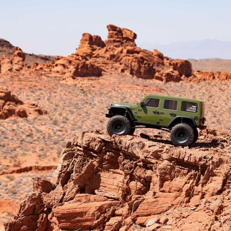 1/6 SCX6 Jeep JLU Wrangler 4WD Crawler RTR: Green - 26