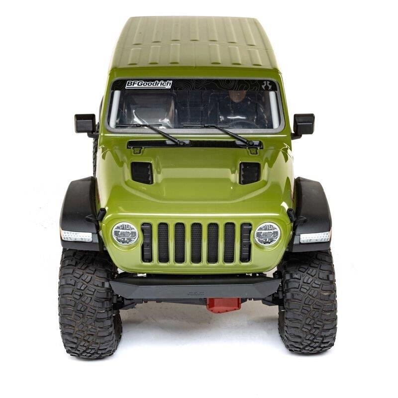 1/6 SCX6 Jeep JLU Wrangler 4WD Crawler RTR: Green - 4
