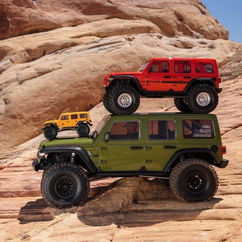 1/6 SCX6 Jeep JLU Wrangler 4WD Crawler RTR: Green - 13