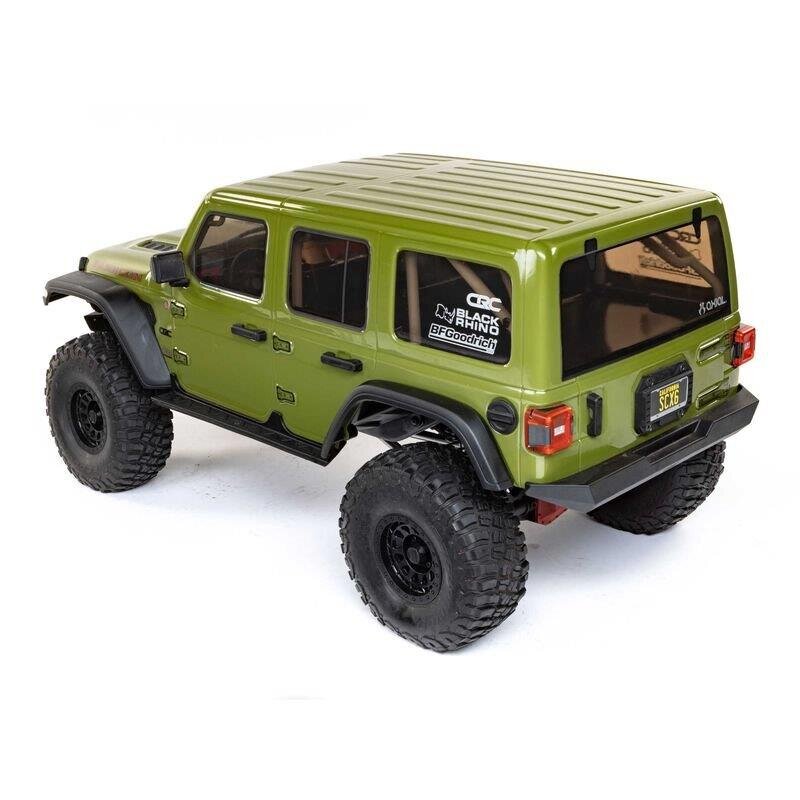 1/6 SCX6 Jeep JLU Wrangler 4WD Crawler RTR: Green - 3