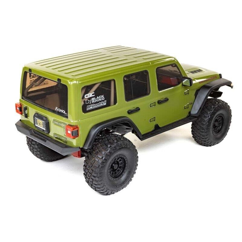 1/6 SCX6 Jeep JLU Wrangler 4WD Crawler RTR: Green - 2