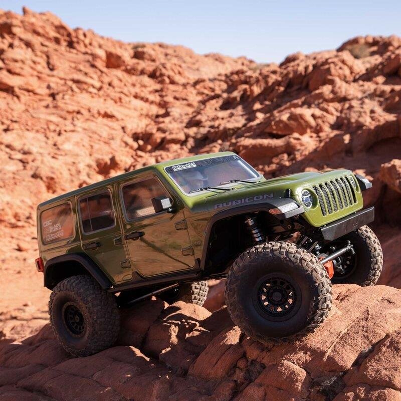 1/6 SCX6 Jeep JLU Wrangler 4WD Crawler RTR: Green - 24