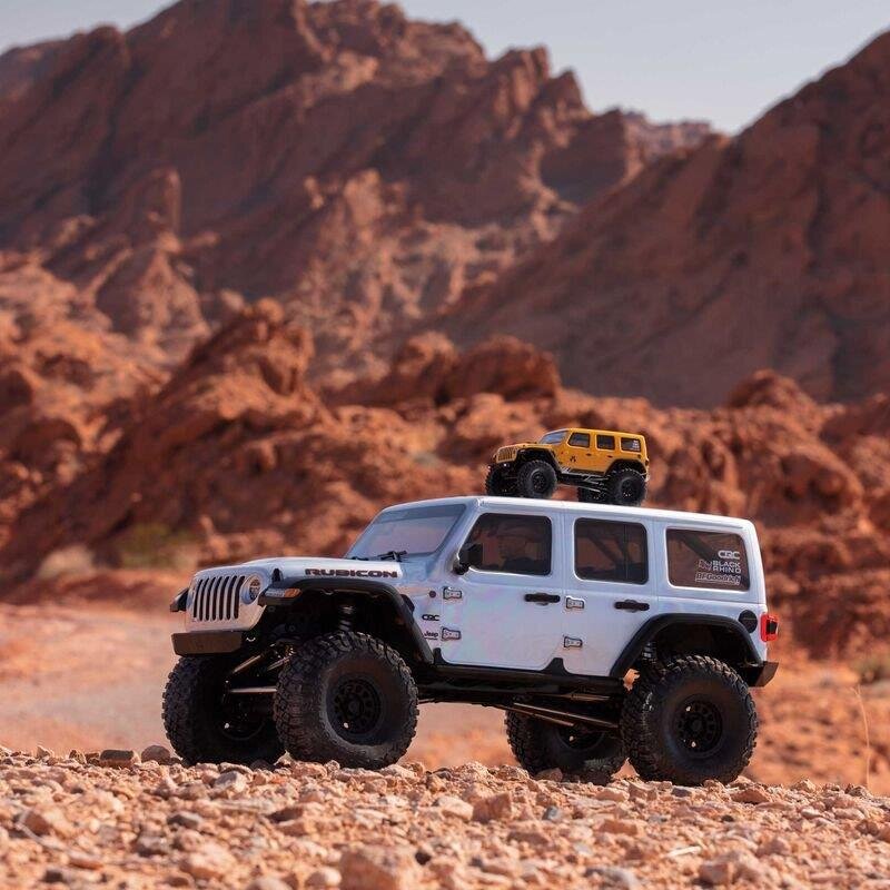 1/6 SCX6 Jeep JLU Wrangler 4WD Crawler RTR: Silver - 23