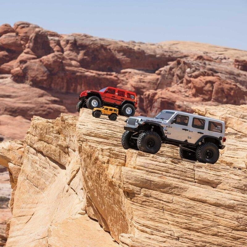 1/6 SCX6 Jeep JLU Wrangler 4WD Crawler RTR: Silver - 2