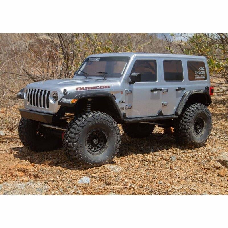 1/6 SCX6 Jeep JLU Wrangler 4WD Crawler RTR: Silver - 27