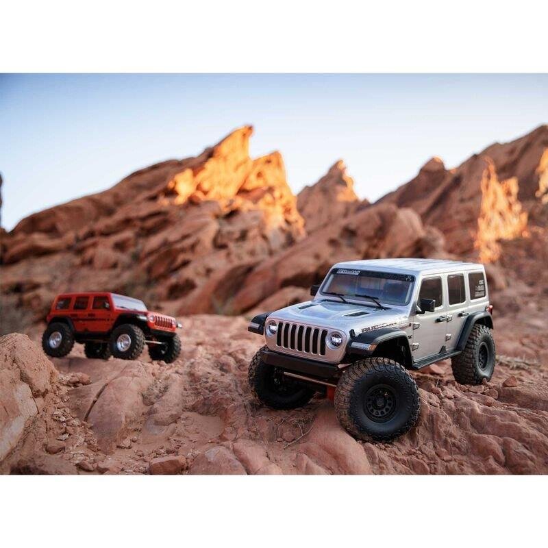 1/6 SCX6 Jeep JLU Wrangler 4WD Crawler RTR: Silver - 24