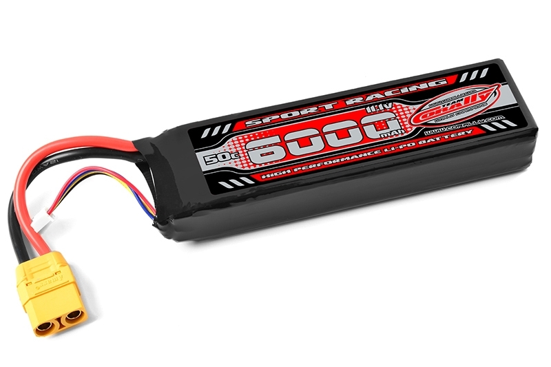 Sport Racing 50C - 6000mAh -3S-11.1V XT-90 - Semi-Soft