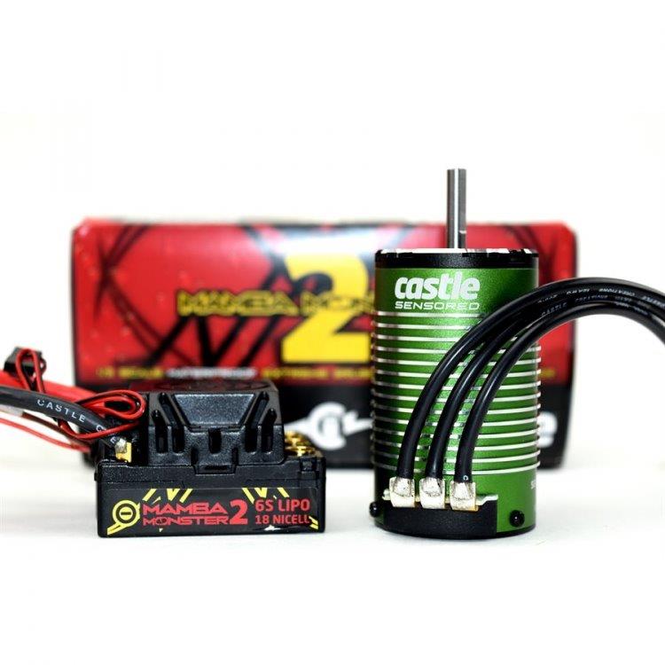 Castle MAMBA MONSTER 2 1:8 25V WP ESC & 1512-2650KV Sensor M - 2
