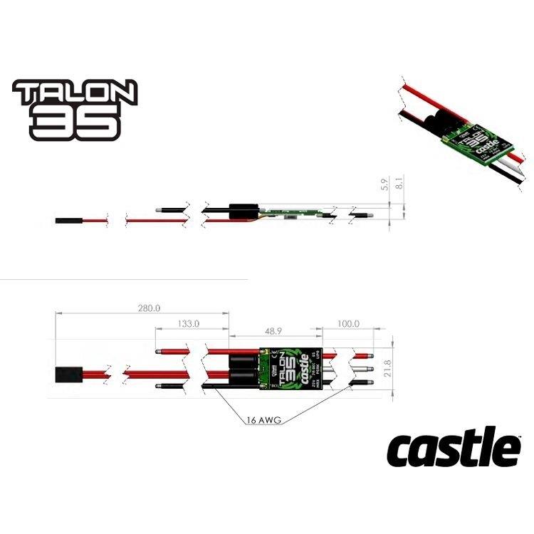 Castle Creations TALON 35 - 25V 35A 5A-BEC ESC - 4