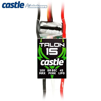 Castle Creations TALON 15 - 2-4S 15A 3A-BEC ESC