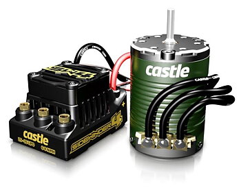 Castle SIDEWINDER 4 12.6V ESC WP Combo 1406-4600KV Sensor M
