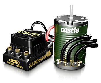 Castle SIDEWINDER 4 12.6V ESC WP Combo 1410-3800KV Sensor M