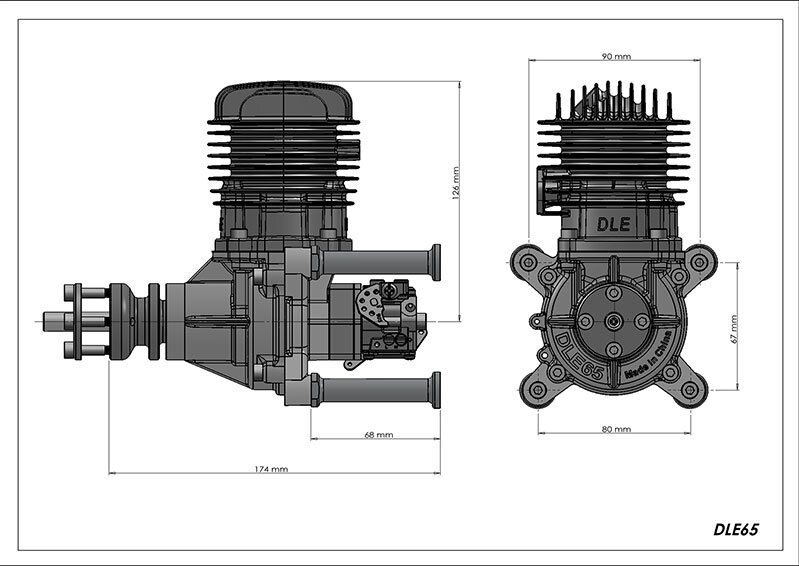 DLE-65 65c Bensinmotor - 6