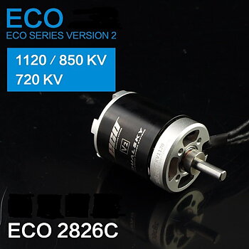 Borstlös motor Dualsky ECO 2826C V2 KV:1120 167gr (3S)