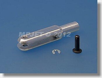 Gaffellink L=23/2/1.6mm M2 i dural aluminium 2st