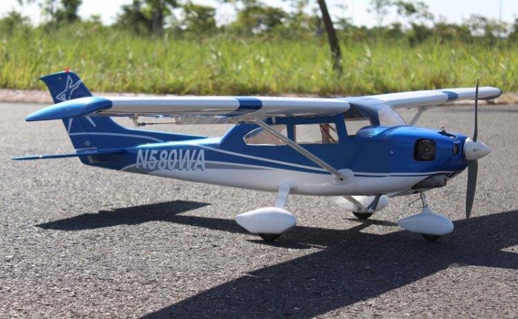Seagull Cessna Turbo Skylane 182 1725mm 46-55 ARF Pearl Blå - 6