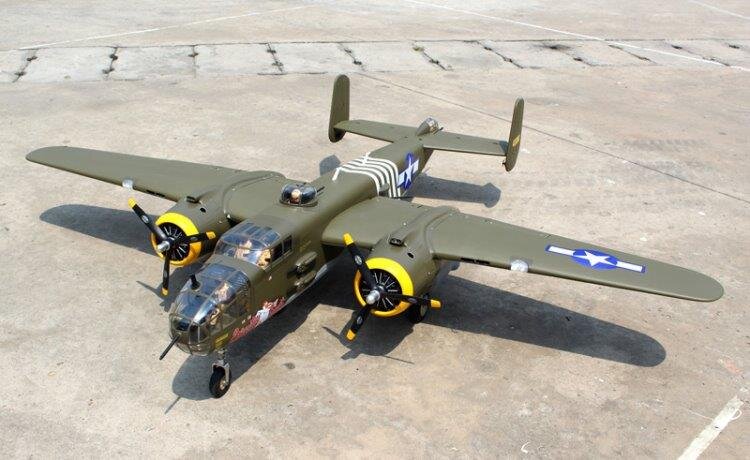 Seagull Mitchell B-25 20cc 2412mm med Infällbara Landställ ARF