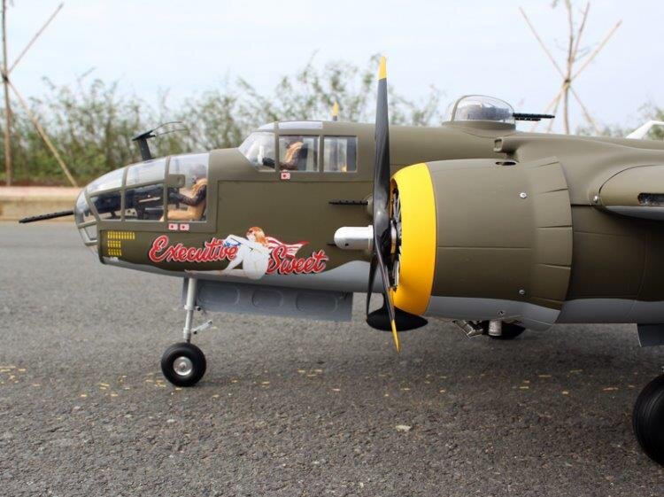 Seagull Mitchell B-25 20cc 2412mm med Infällbara Landställ ARF - 10