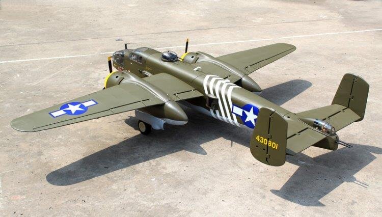 Seagull Mitchell B-25 20cc 2412mm med Infällbara Landställ ARF - 2