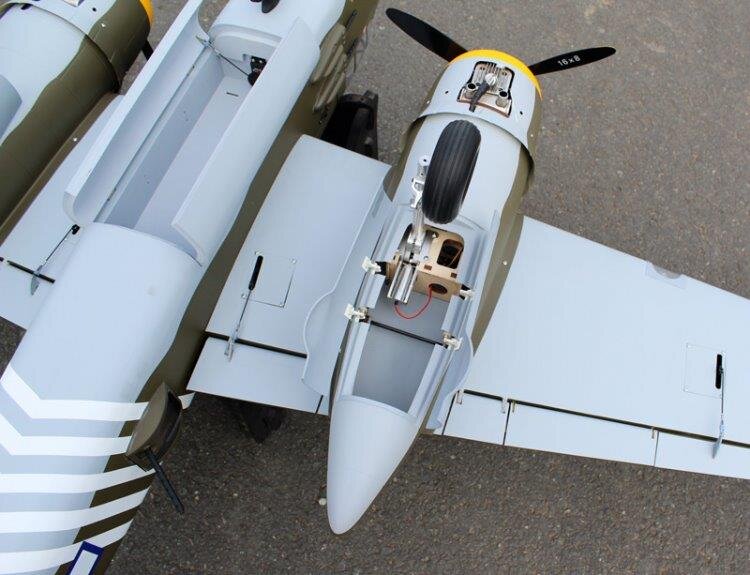 Seagull Mitchell B-25 20cc 2412mm med Infällbara Landställ ARF - 13