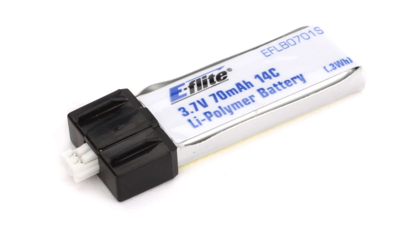 70mAh 1S 3.7V 14C LiPo Battery