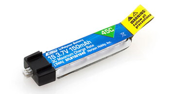 E-flite 150mAh 1S 3.7V 45C LiPo Battery PH 1.25 (Ultra Micro)