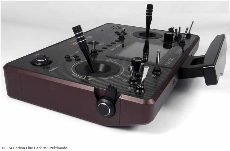 JETI DC-24 EX sändare Carbon line Dark Red