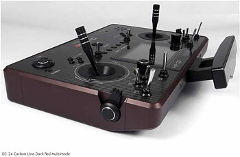 JETI DC-24 EX sändare Carbon line Dark Red