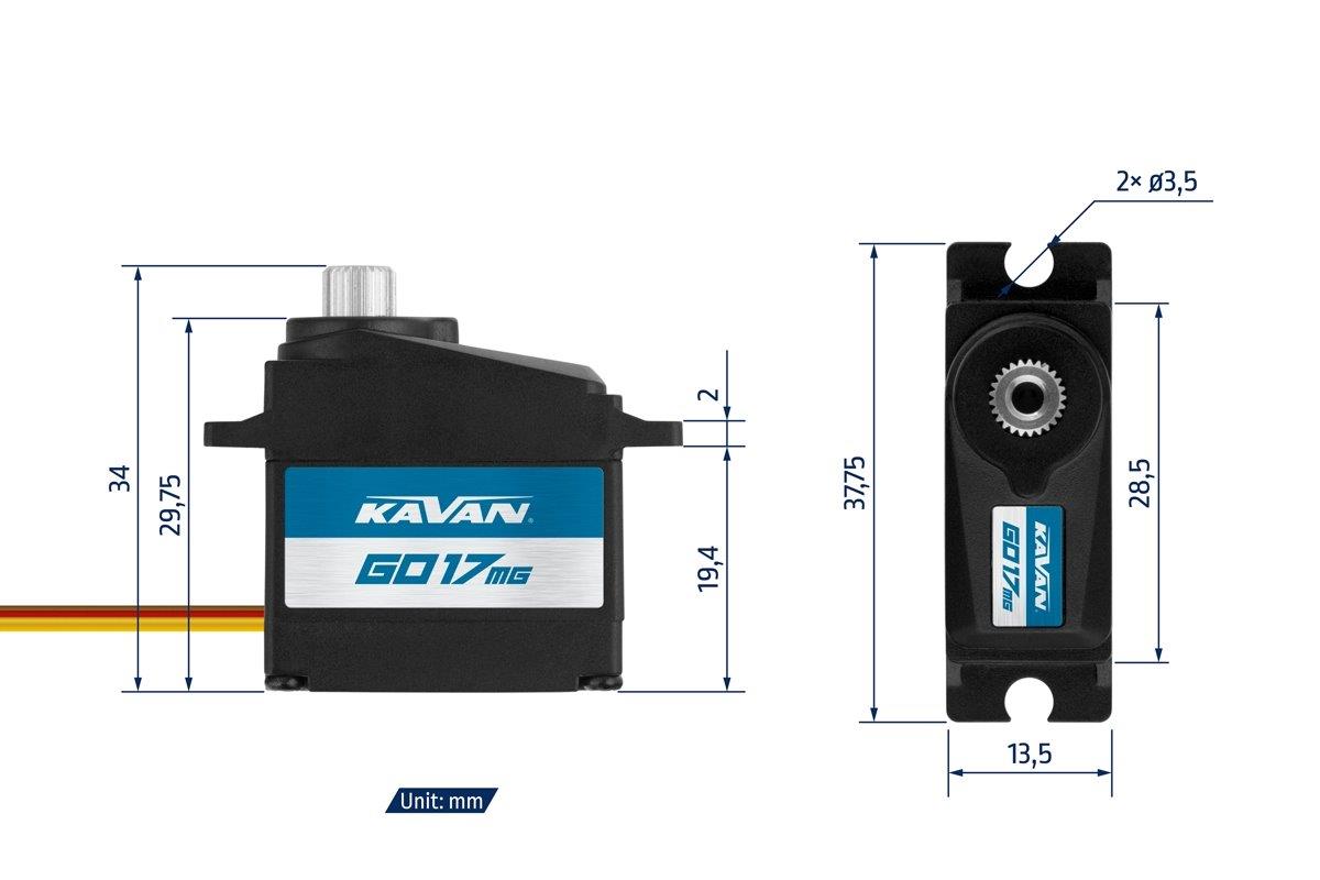KAVAN GO-36 Robotic 0.16s/60°, 3.6kg.cm - 2