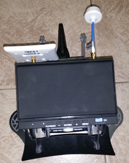 Sändarpult HAB till Spektrum DX9  svart med monitorfäste - 3