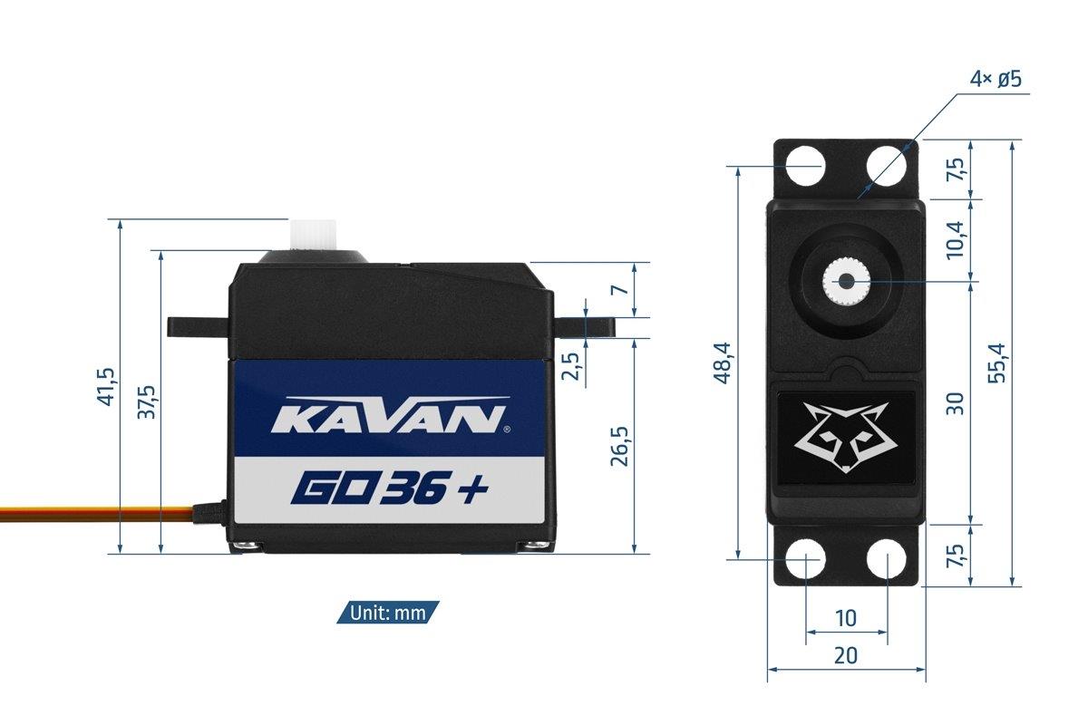 KAVAN GO-36 Plus 0.14s/60°, 3.4kg.cm - 2