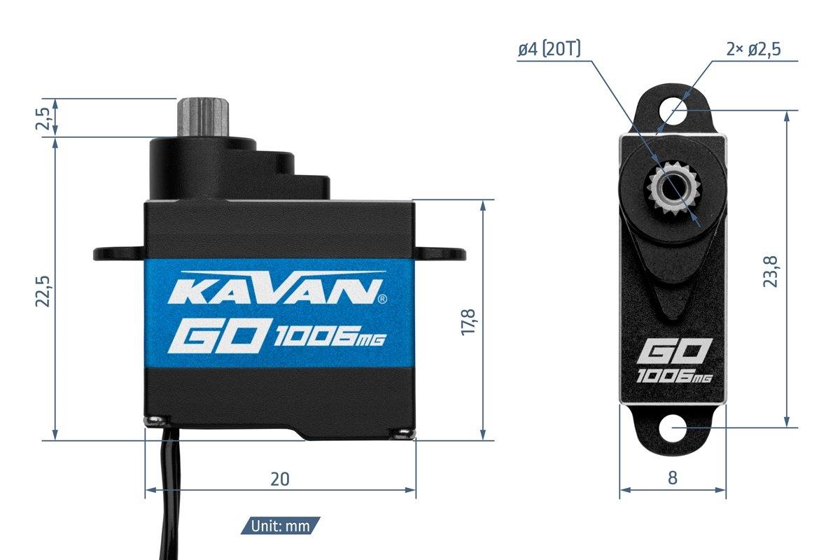 KAVAN GO-1006MG 0.052s/60°, 3.0kg.cm - 2