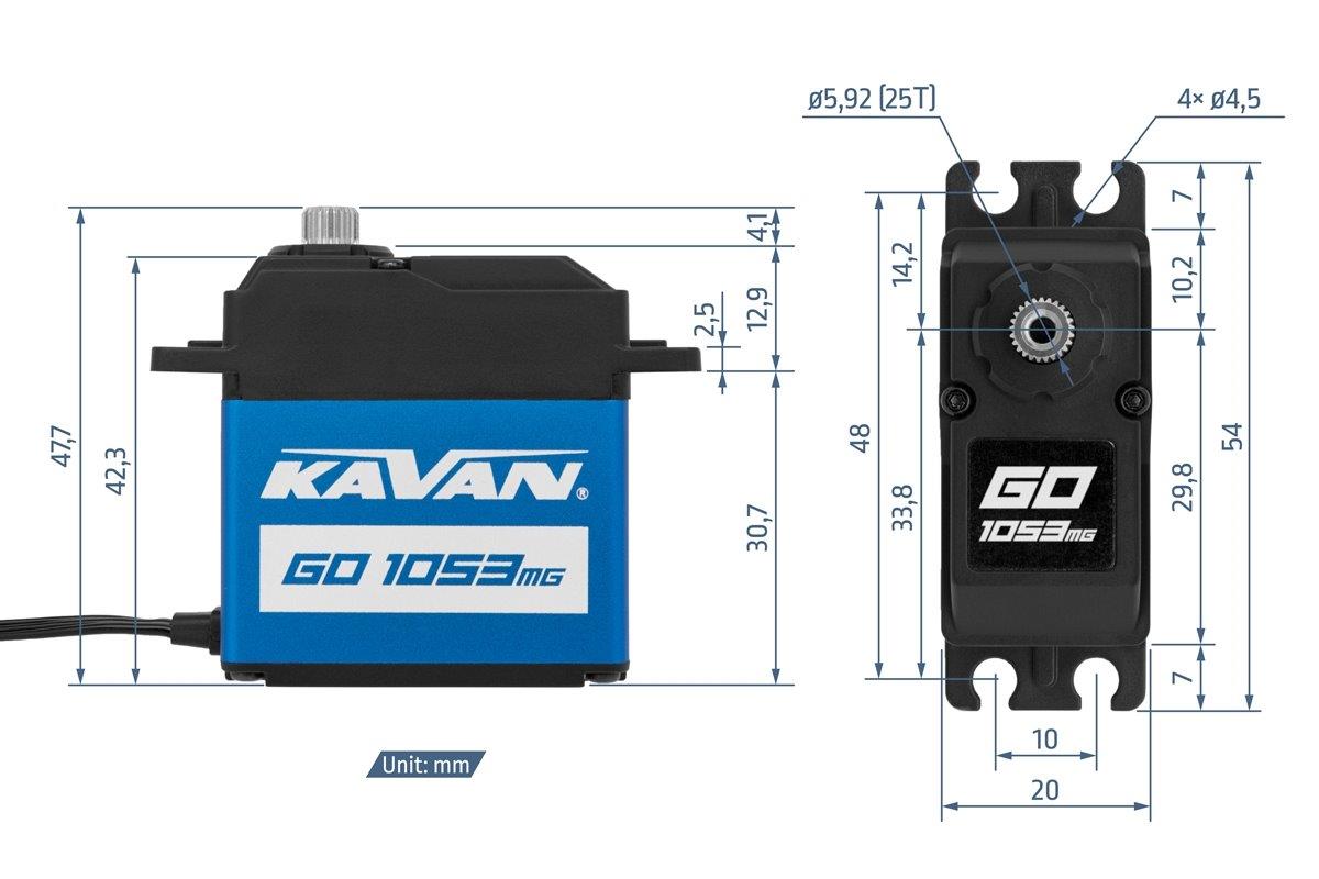 KAVAN GO-1053MG 0.17s/60°, 20.0kg.cm - 2