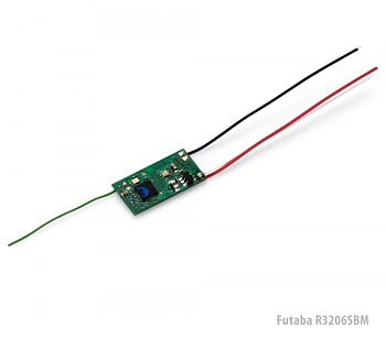 Futaba Mottagare R3206SBM Mikro 6K T-FHSS För inomhusflyg