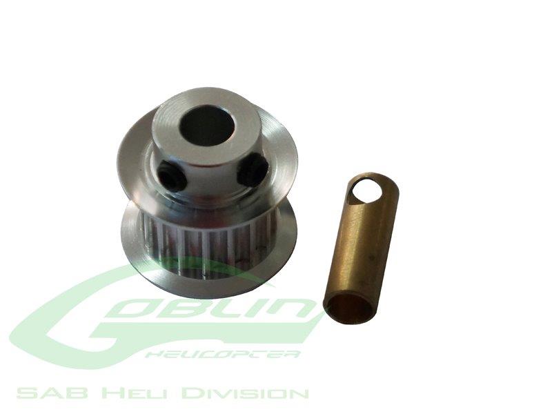 Goblin Aluminum Motor Pulley Z16 - Goblin 500 H0215-16-S