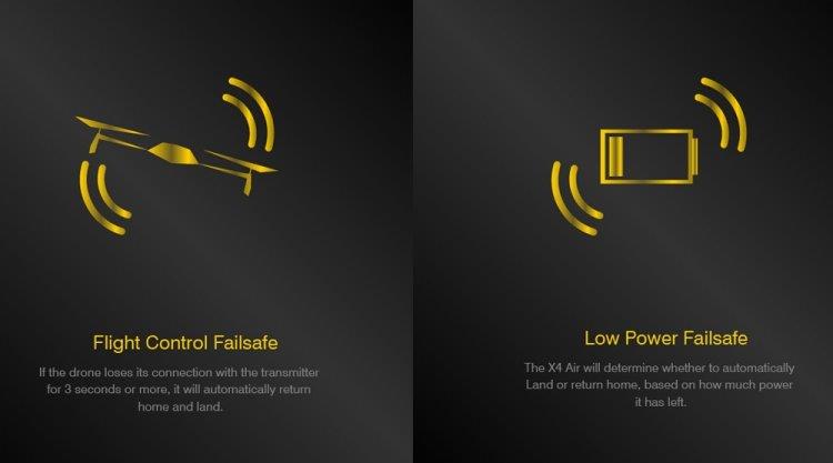 HUBSAN X4 Air Pro FPV 220x220, Sändare, APP, Follow Me, RTH - 7