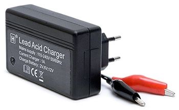 Laddare 230VAC Blybatt 2-6-12V