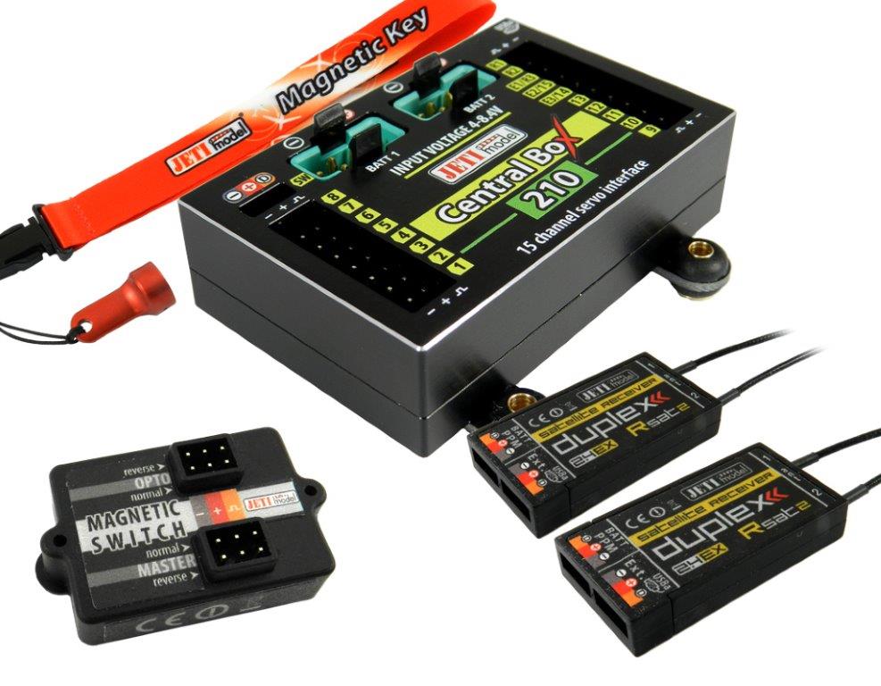 JETI mottagare Central box 210 + 2 RSat2