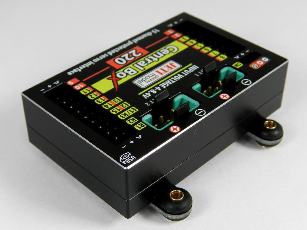 JETI mottagare Central box 220 + 2 RSat2 + RC-Switch - 3