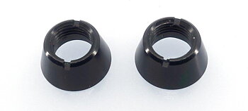 JETI DC 24 Black nuts for upper switches - Front panel