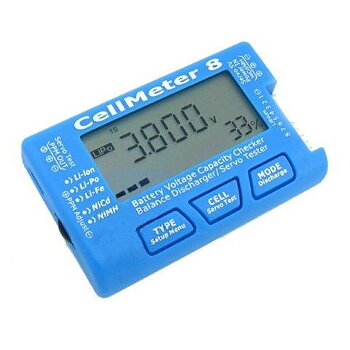Mätare 8 Lipo/ Servo testare/balaserare 2 - 8 S
