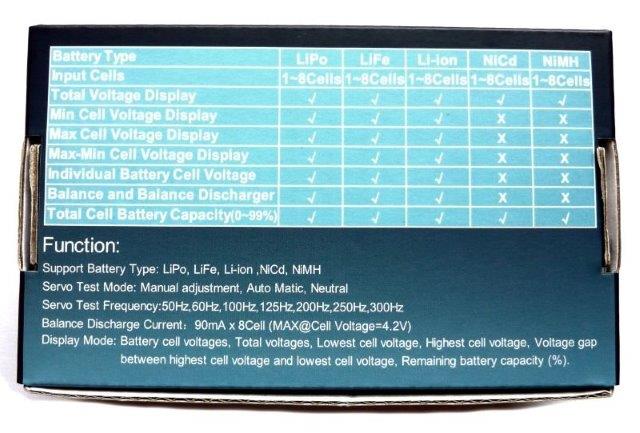 Mätare 8 Lipo/ Servo testare/balaserare 2 - 8 S - 4