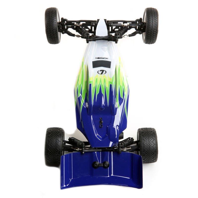 LOSI Mini-B. Brushed. RTR: 1/16 2WD Buggy. Blue/White - 13